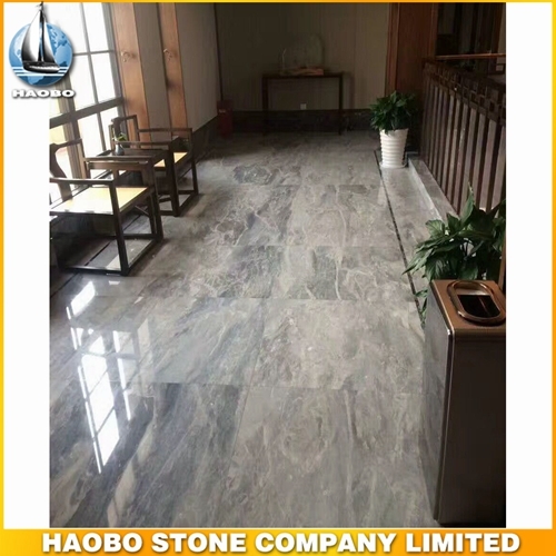 Grey Marble Tile Floor For Hall