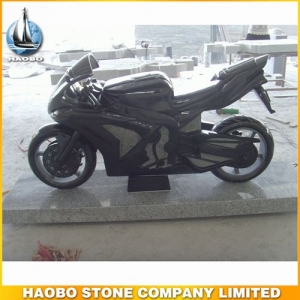 Shanxi Black Granite Motorcycle Sculpture Designs